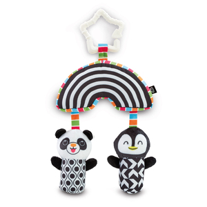 Early Learning Centre Black & White Baby Wind Chimes Sensory Pram Toy