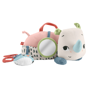 Fisher-Price Planet Friends Tummy Time Roaming Rhino Learning Toy