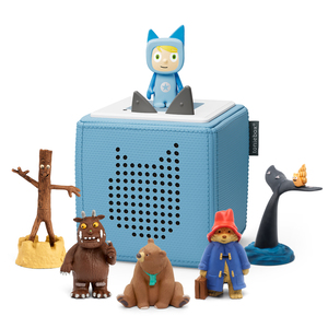 tonies TonieBox with 5 Favourite Books Audio Character Bundle - Blue