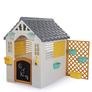 Dolu White and Yellow Playhouse with Electronic Doorbell